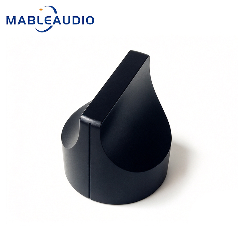 Knob Aluminum - Schwarzer 28x28mm Massiver Reiner Aluminiumlegierungs-Knopf Lautstärkeregler