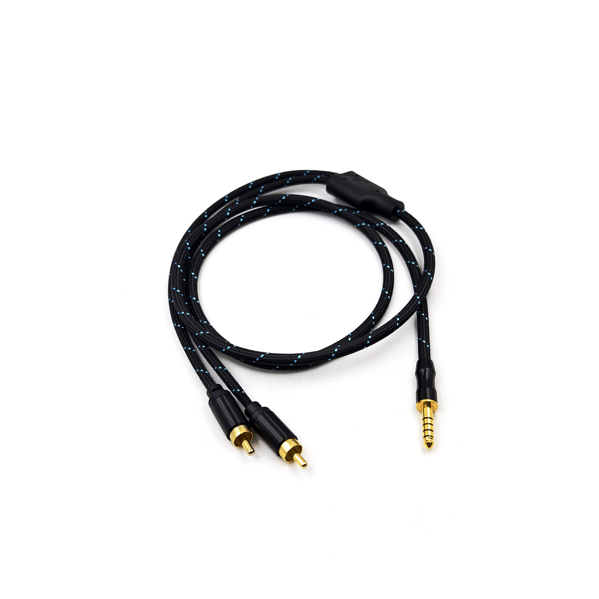 Audio Cable Rca - 4,4-mm-auf-RCA-Kabel, 2RCA-auf-AUX-Kabel, 3,5-mm-Adapter, Stereo-OCC-vergoldetes, symmetrisches Audio-Upgrade-Kabel