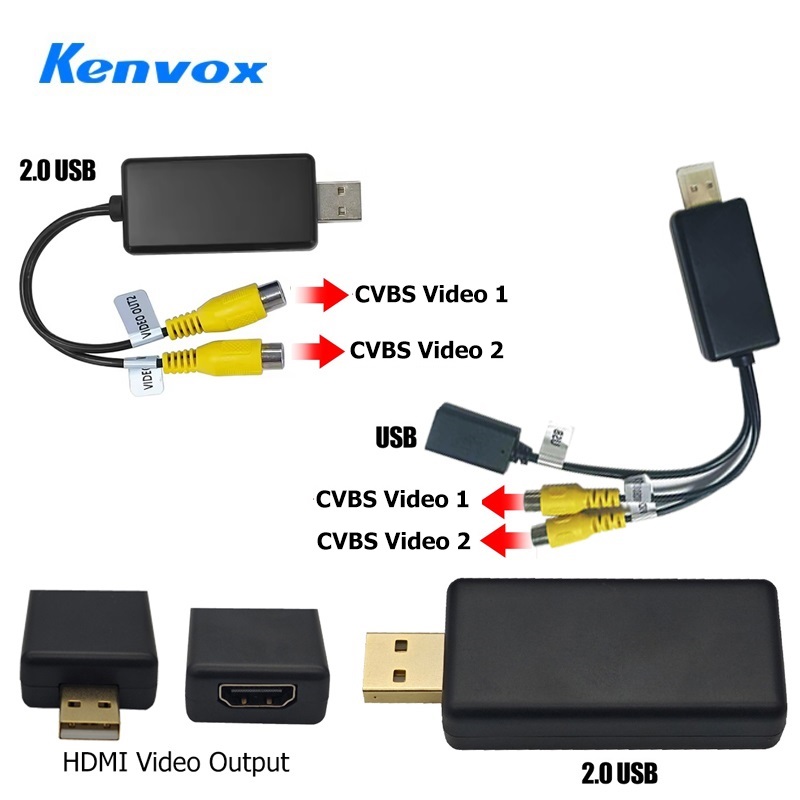 Audio Cable Rca - Kenvox Android USB-Videoausgang RCA-Kabel AV HDMI-Ausgang