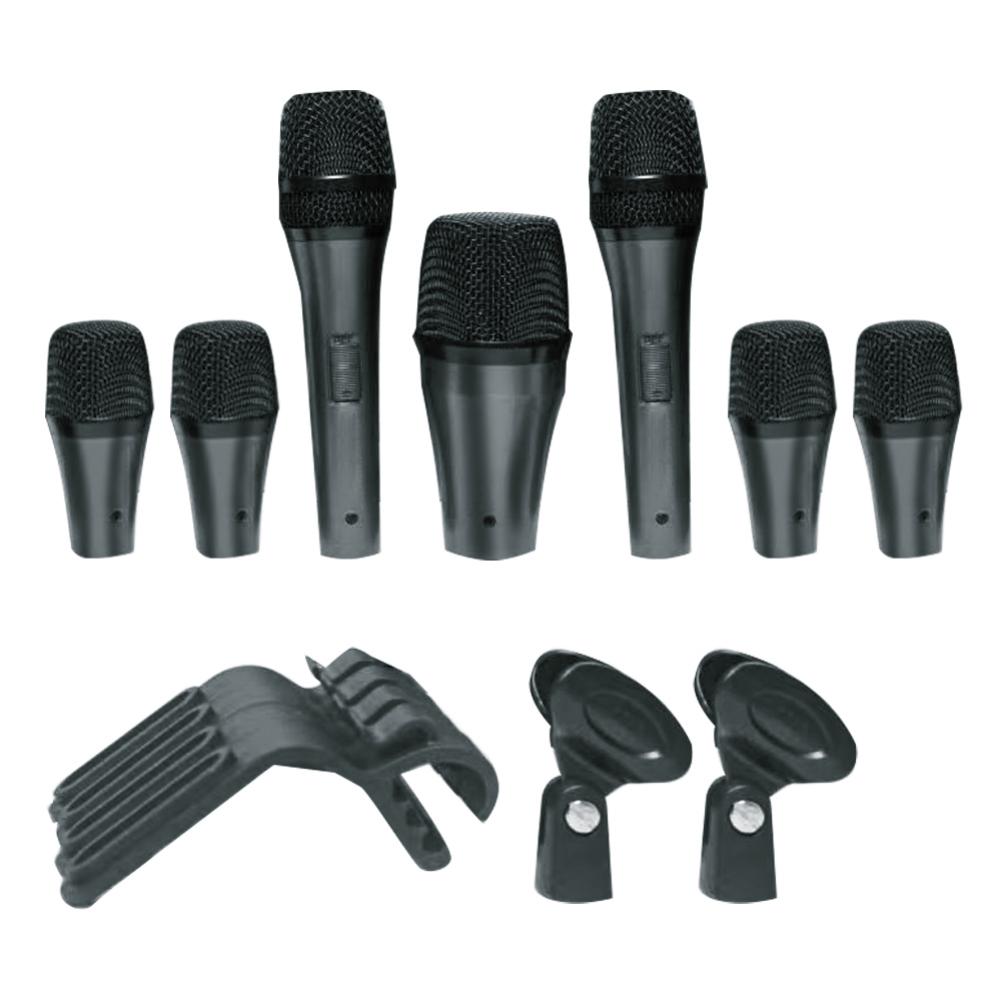 Condenser Microphone Kit - Dmk7 Schlagzeug-Mikrofon-Set mit Tragetasche Dynamisches Kondensatormikrofon