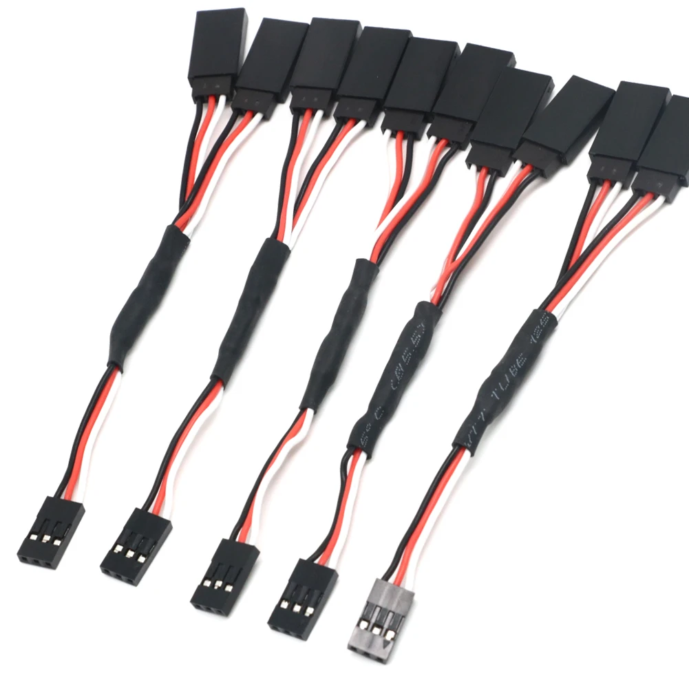 Rca Cable - 5 Stück_100/150/200/300/500 mm RC-Servo-Y-Verlängerungskabel für RC-Servo