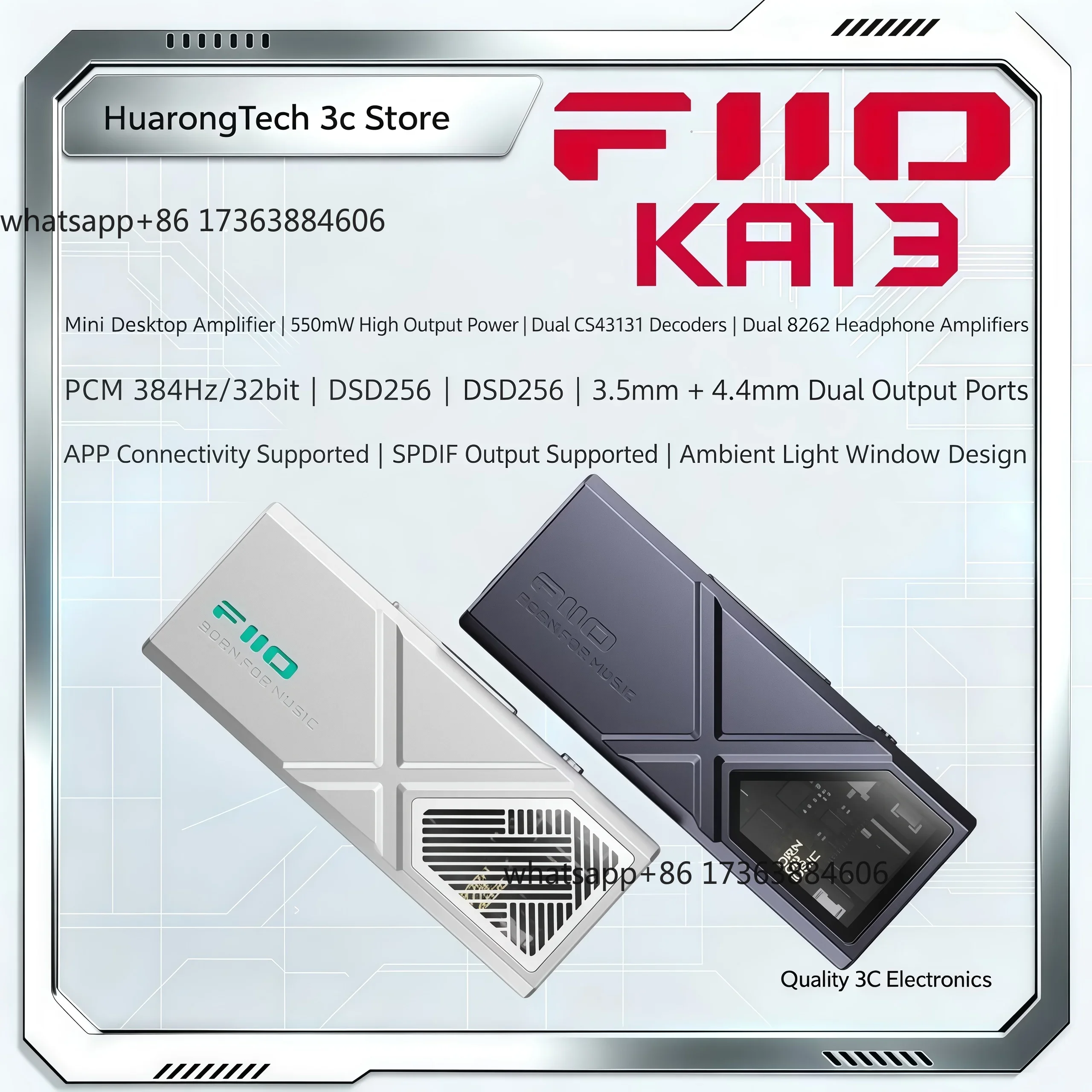 KA13 USB DAC Kopfhörerverstärk – Headphone Amplifier Bewertung und Preis