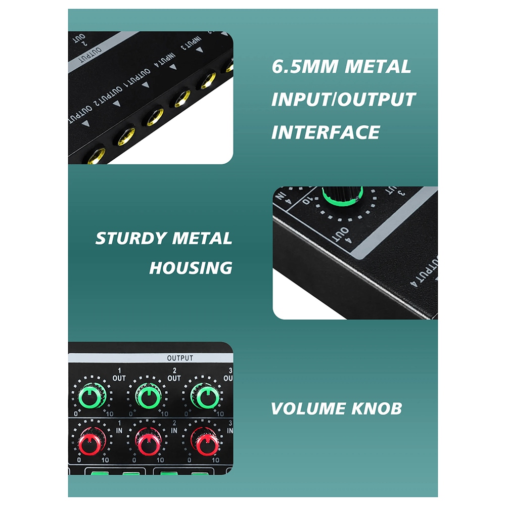 (MEOF] -LQ04 4-Kanal-Mixer 4-K – Headphone Amplifier Bewertung und Preis