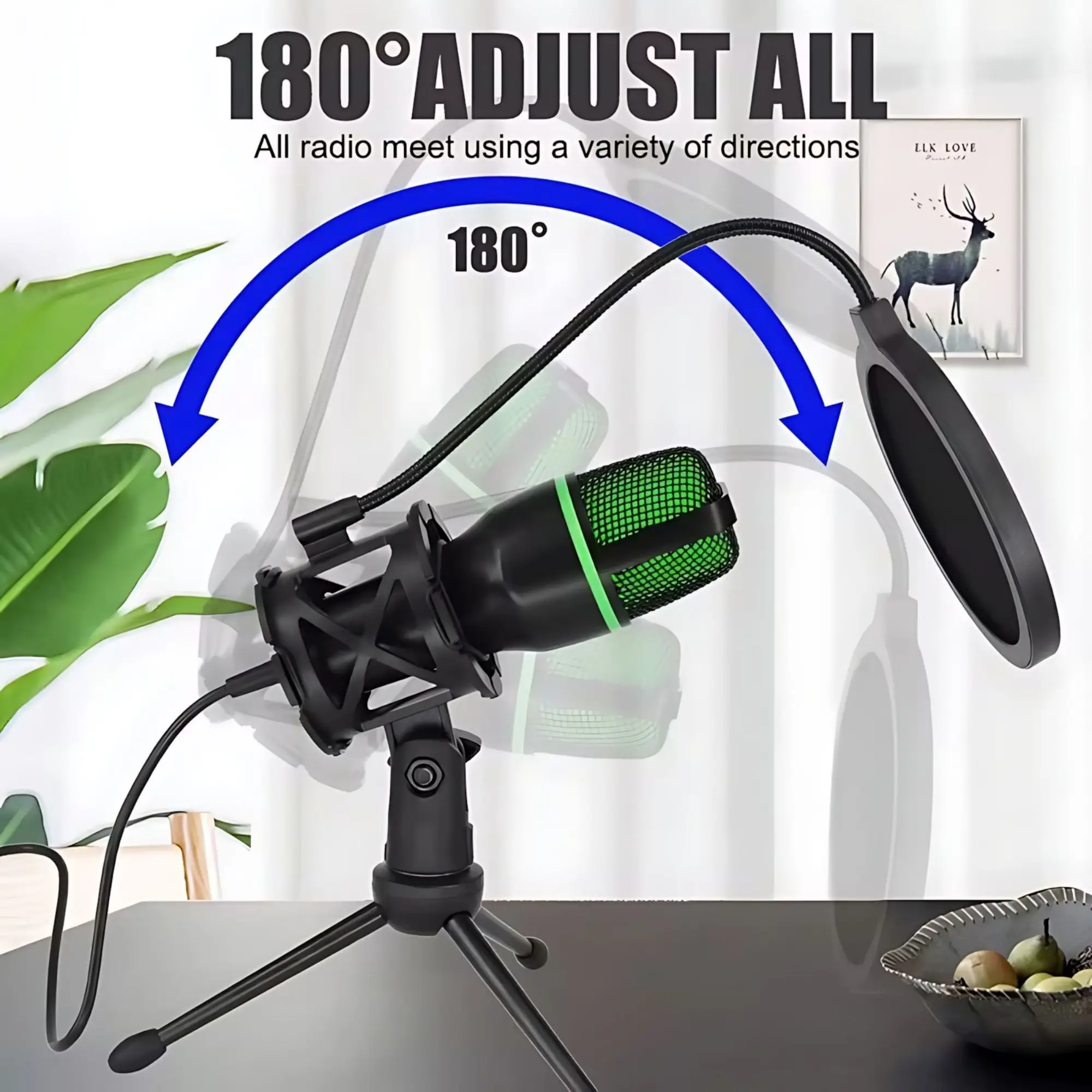Professionelles USB-Kondensato – Condenser Microphone Kit Bewertung und Preis