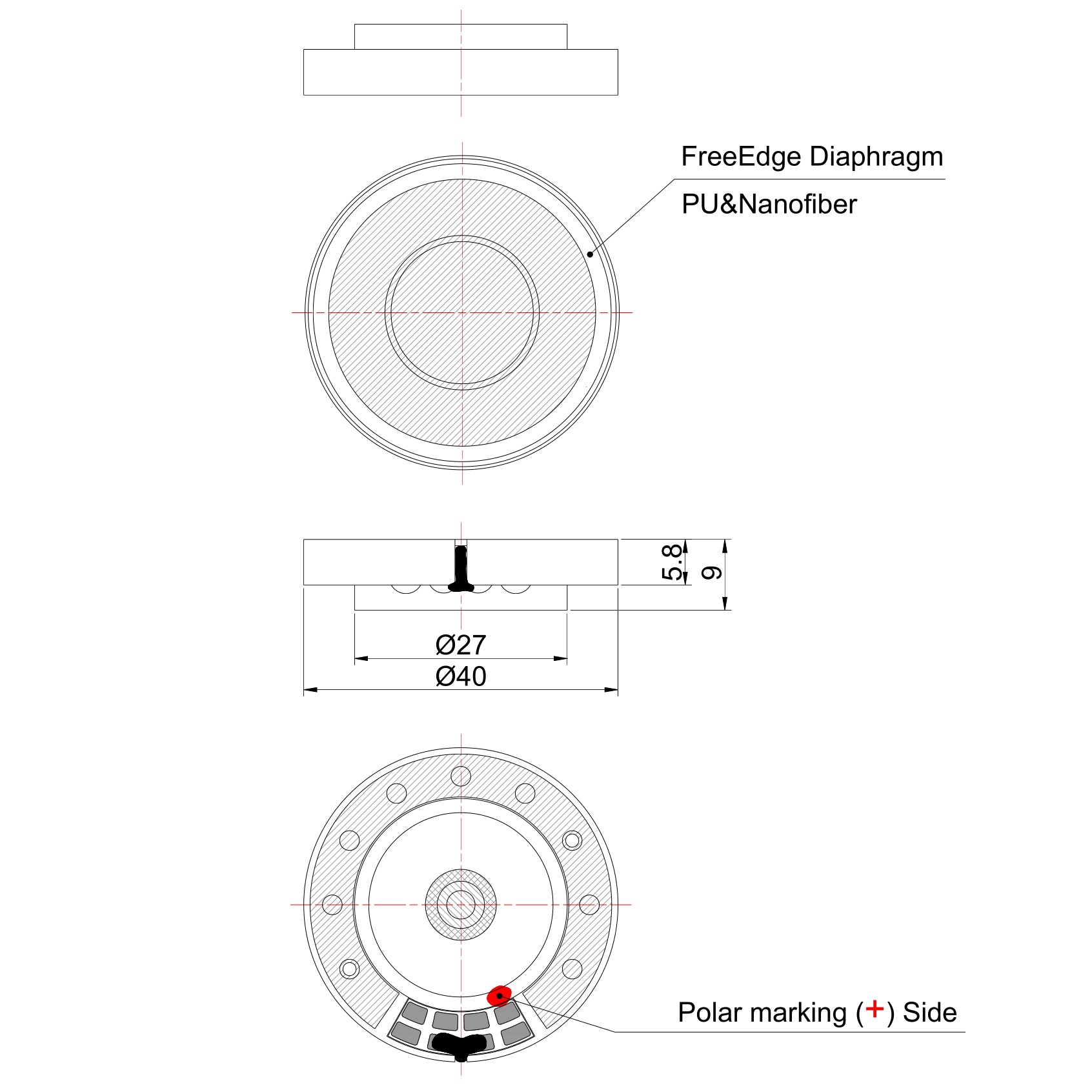 Hifi Full Range Unit 40mm Kopf – Headphone Parts Bewertung und Preis