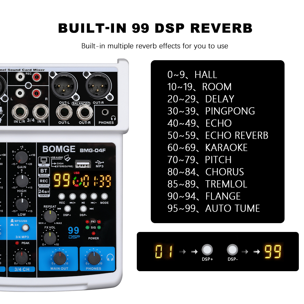BOMGE Tragbares 99DSP 4-Kanal- – Usb Sound Card Bewertung und Preis