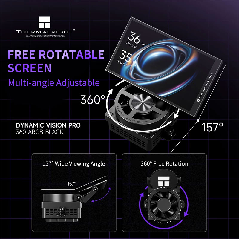 Thermalright Dynamic Vision PR – Heatsink Aluminum Bewertung und Preis